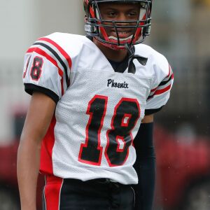 Phoenix’s Lavelle Parker (18) looks on during warmups before the game against Marine.