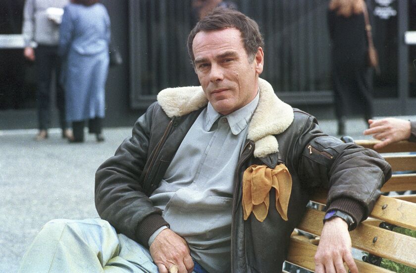 Actor Dean Stockwell poses in Feb 1989 at an unknown location. Stockwell, a top Hollywood child actor who gained new success in middle age, garnering an Oscar nomination for “Married to the Mob” and Emmy nominations for “Quantum Leap,” died of natural causes at his home on Nov. 7, 2021. He was 85.