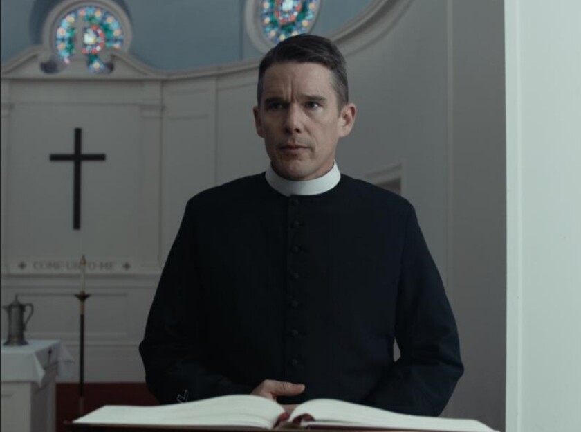 Ethan Hawke in “First Reformed.” | A24