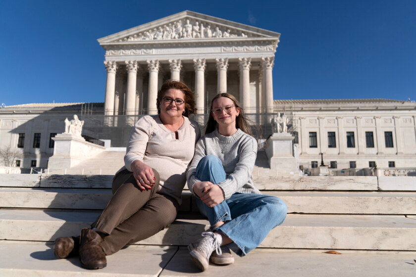 Becky Pepper-Jackson at Supreme Court with her mom