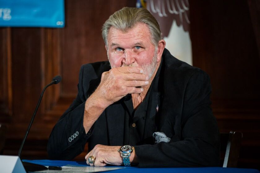 Mike Ditka attended a panel discussion on concussions in the NFL hosted by the City Club of Chicago last month. | Santiago Covarrubias/Sun-Times