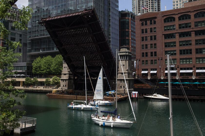 Chicago has dozens of “bascule” bridges that can be raised to allow boats to pass. They have an average age of 83 years.