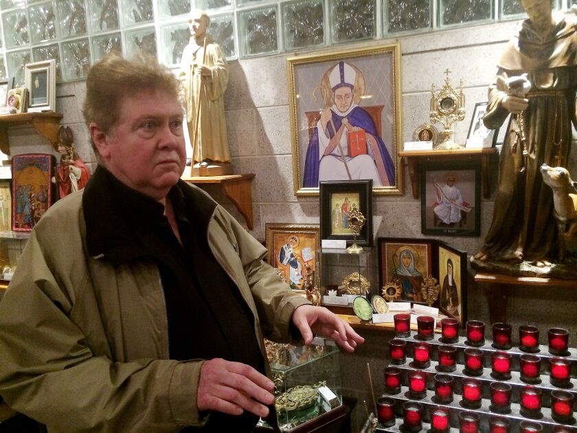 “Pretty exciting,” says the Rev. Dennis O’Neill, founder of the Shrine of All Saints in Morton Grove, who obtained the St. Nicholas relic. | Robert Herguth / Sun-Times
