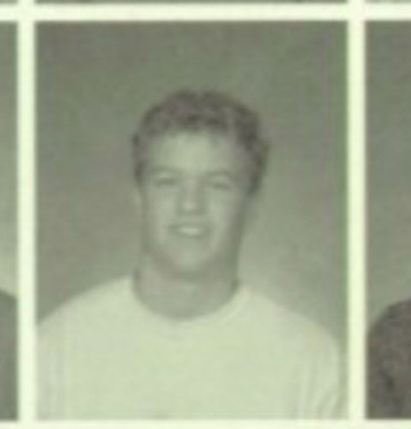 Stuart Wright as seen in Hinsdale Central High School’s 2002 yearbook. Wright was a junior at the time.