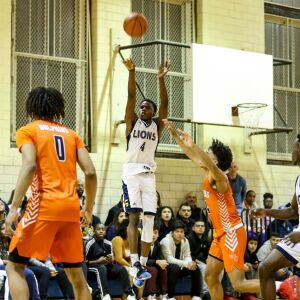 Lincoln Park’s Ismail Habib (4) shoots the ball against Young.