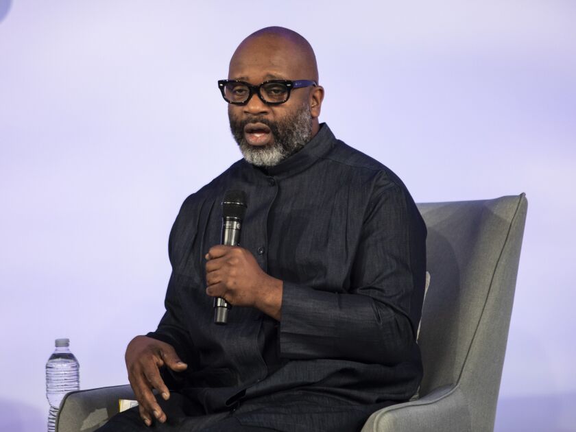 Theaster Gates at the Obama Foundation Summit at the Illinois Institute of Technology in October.