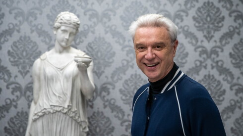David Byrne stands in one of the rooms of "Theater of the Mind."