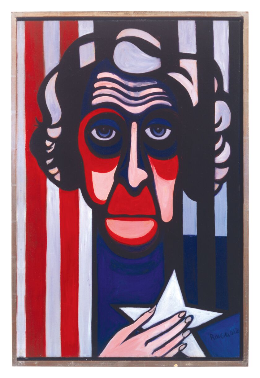 Faith Ringgold, “American People Series #13: God Bless America, 1964.” Oil on canvas.