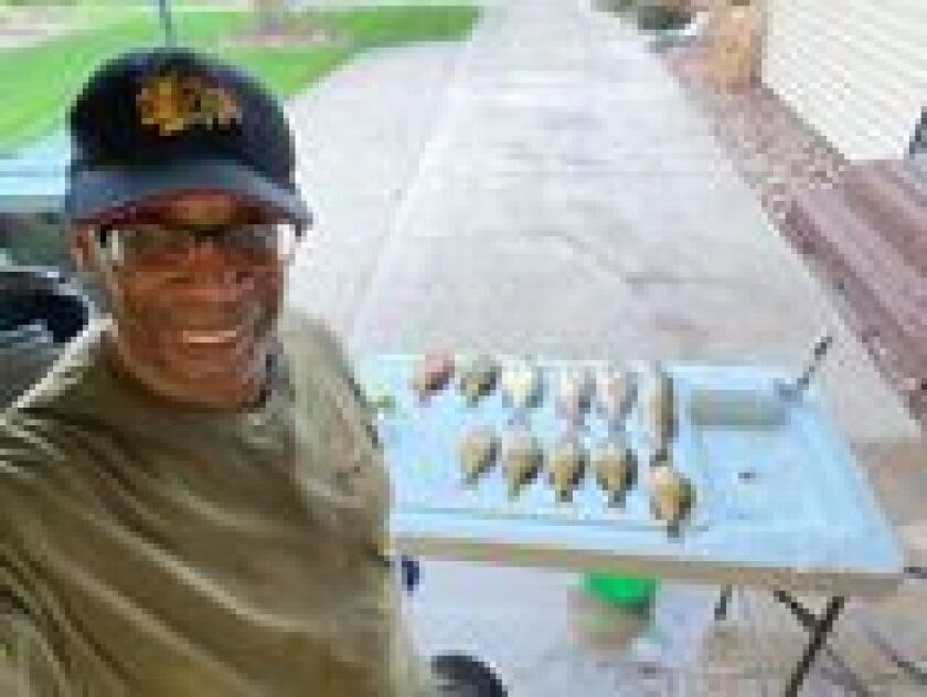 Larry Jennings with some of his Heidecke catch. Provided photo