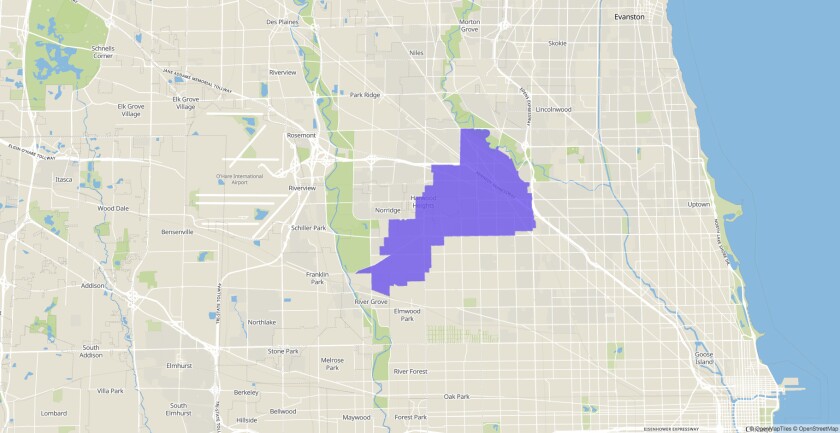 Illinois House 19th District map.