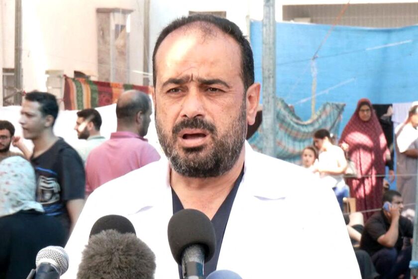 Israeli military said it detained the director of Gaza City’s Shifa Hospital, Mohammed Abu Selmia, for questioning over his involvement in what it called “extensive” Hamas activities in the hospital.