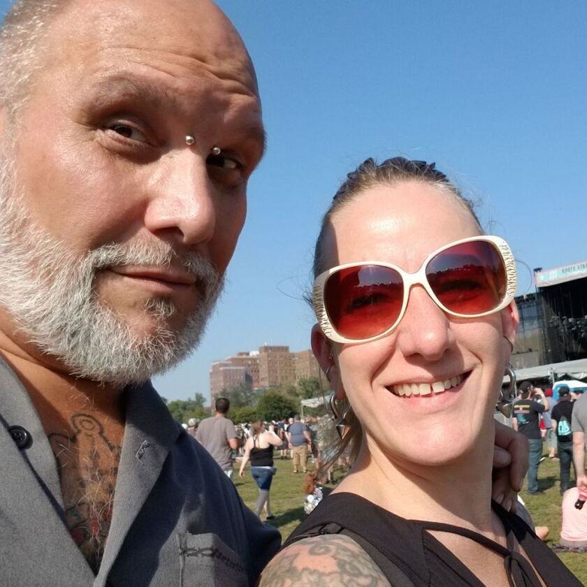 Henry and his wife, CeCe, at Riot Fest. | Facebook photo