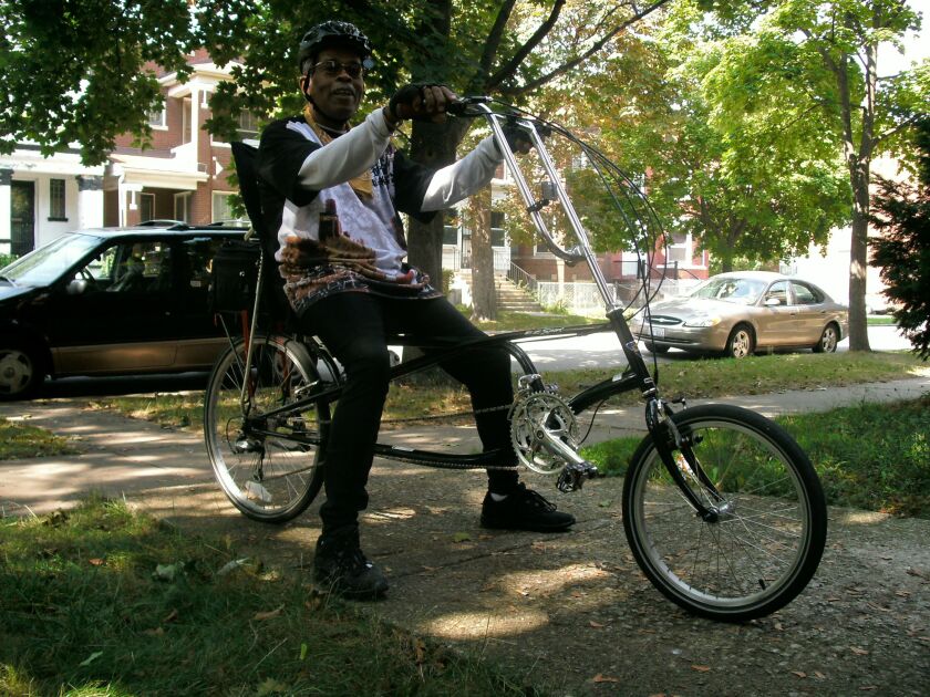 Bronzeville activist and organizer Harold Lucas loved to ride around the neighborhood on his bicycle.