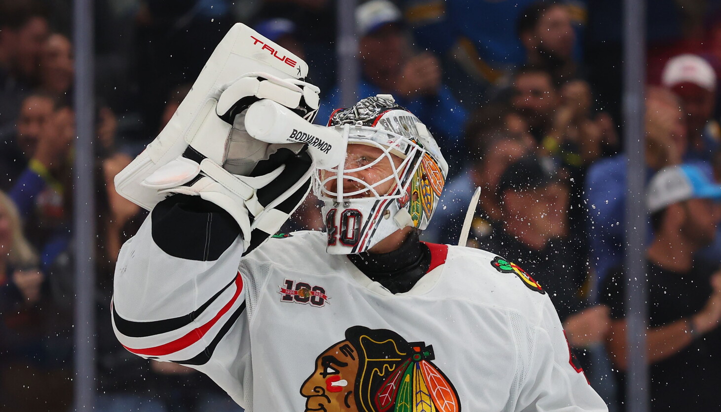 Breaking down Blackhawks' goalie depth chart with Laurent Brossoit