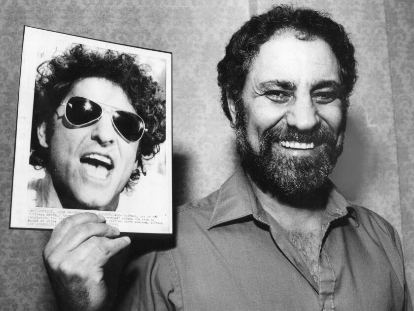 Abbie Hoffman (above) returned to Chicago in 1985 to recall ’60s protests and prosecution in the Chicago Seven conspiracy trial. | Sun-Times photo by Jack Lenahan