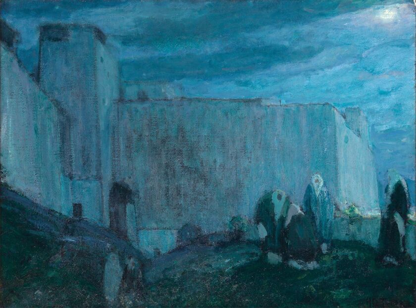 “Moonrise by Kasbah (Morocco),” a 1912 oil painting on canvas by Henry Ossawa Tanner. Estimate: $150,000 to $250,000.