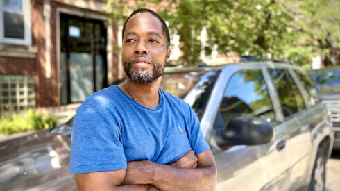 Darren Hightower, one of the former residents of the South Shore building raided by federal immigration agents last fall.