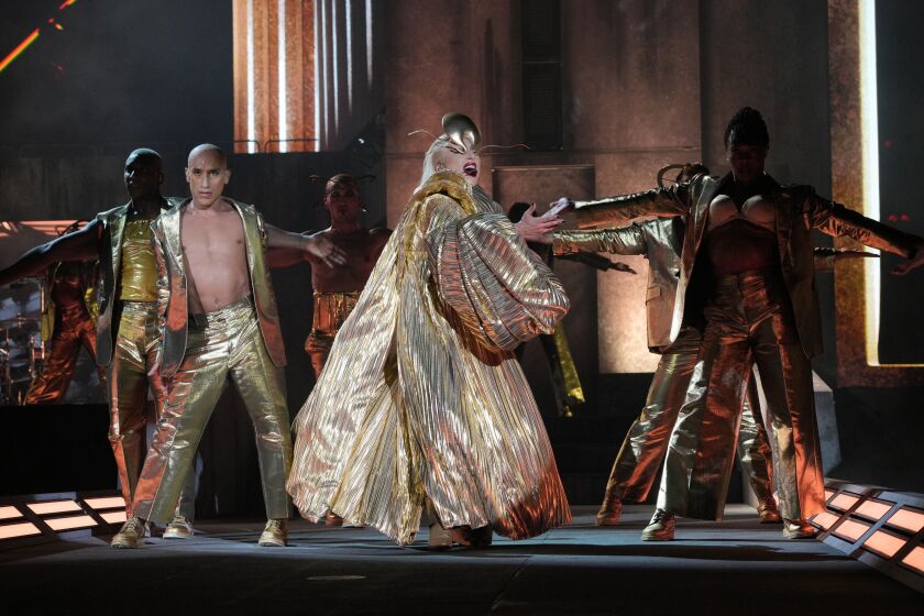 Lady Gaga performs onstage during The Chromatica Ball Tour at Met Life Stadium on Aug. 11 in East Rutherford, New Jersey.