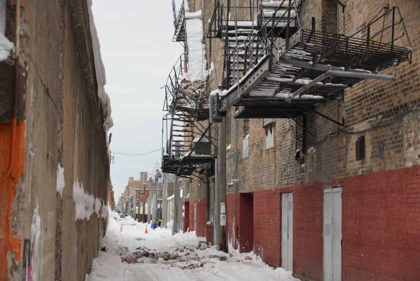 A wall of the Aragon Ballroom fell Feb. 2 in the Uptown neighborhood.