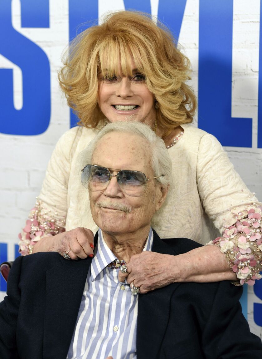 Ann-Margret and her husband Roger Smith appear at the March 2017 world premiere of “Going in Style” in New York. | Evan Agostini/Invision/AP
