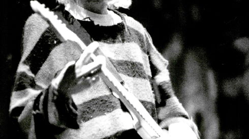 Kurt Cobain of Nirvana performs at his Saturday night Aragon show, which band members agreed was the best of the tour.