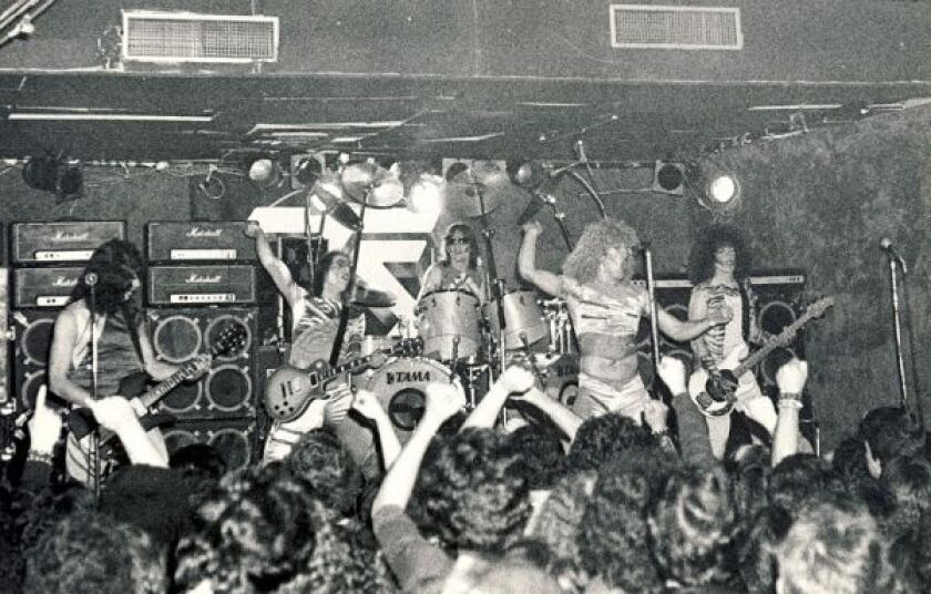 Twisted Sister playing local clubs in the band’s very early days, in a scene from the documentary “We are Twisted F—— Sister!” | MUSIC BOX FILMS