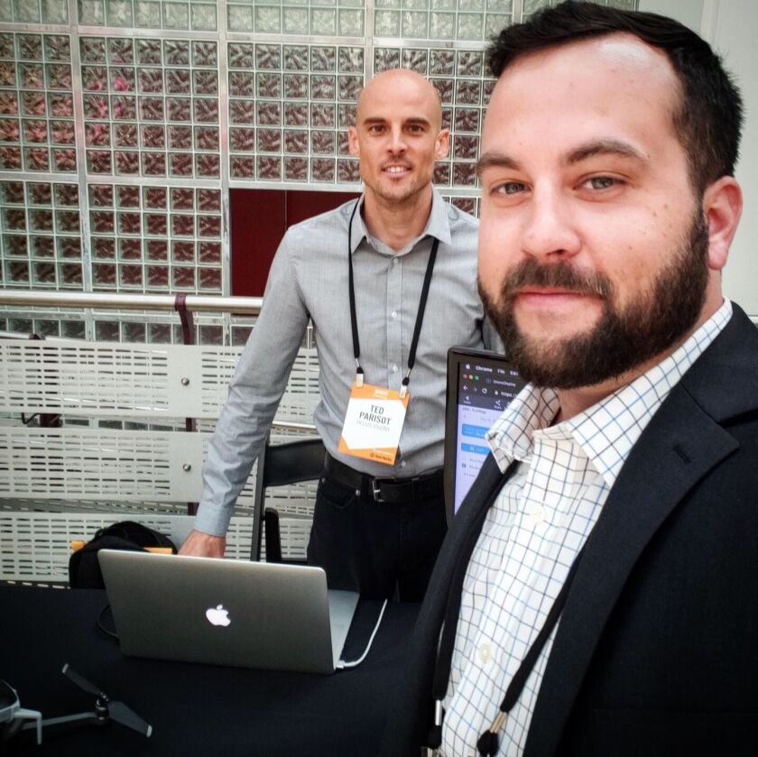 Helios Visions co-founders Ted Parisot (left) and Tyler Gibson.