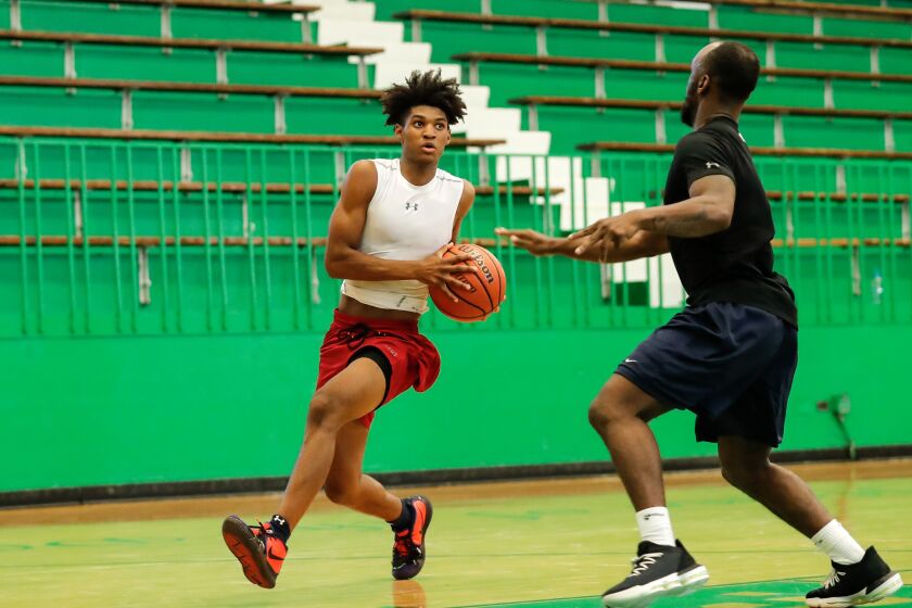 Notre Dame’s Sonny Williams practices on July 6, 2020.