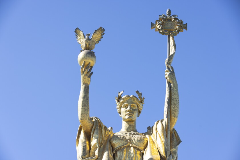 Close-up of the Statue of the Republic