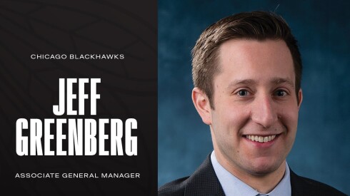 The Blackhawks hired Jeff Greenberg as associate general manager Thursday.