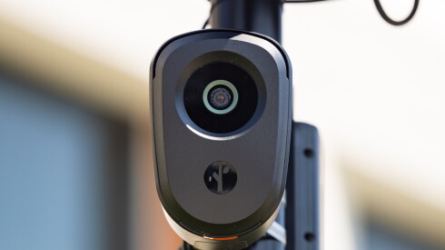 A Flock camera on the University of Illinois Chicago campus.