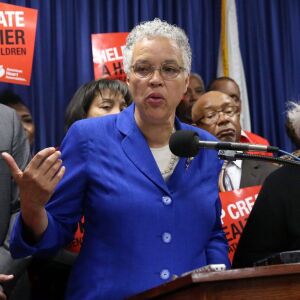 Cook County Board President Toni Preckwinkle in 2017. File Photo. | Kevin Tanaka/For the Sun Times