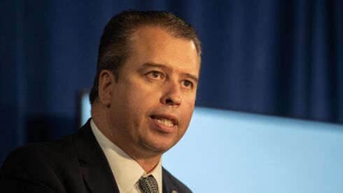 Chicago Public Schools CEO Pedro Martinez smiles during a press conference where he, Chicago Department of Public Health Commissioner Dr. Allison Arwady and Ald. Michael Scott (24th) gave an update about COVID-19 infections and protocols in Chicago Public Schools at City Hall in the Loop, Thursday morning, Sept. 30, 2021.