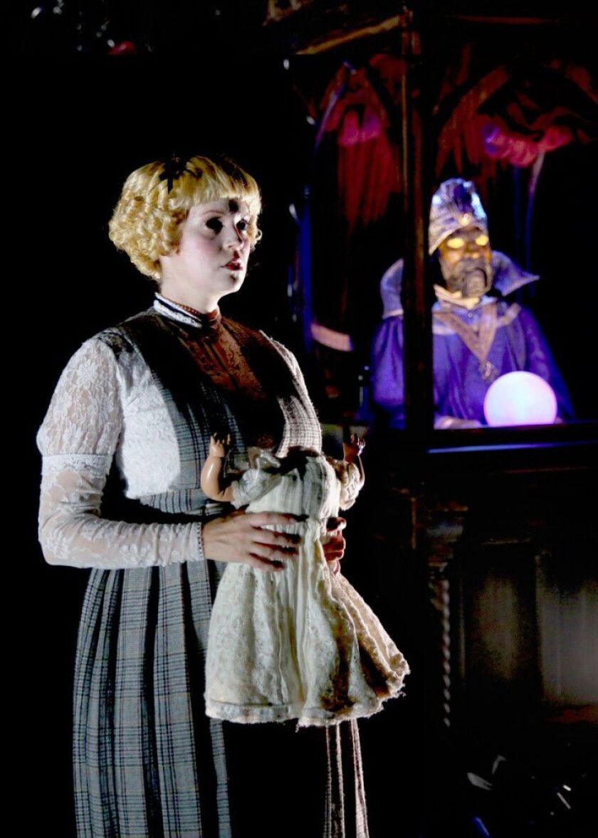 Chicago actors Emily Rohm and Karl Hamilton are headed to New York to reprise their roles in the musical “Ride the Cyclone,” which had its U.S. premiere at Chicago Shakespeare Theater. (Photo: Liz Lauren)