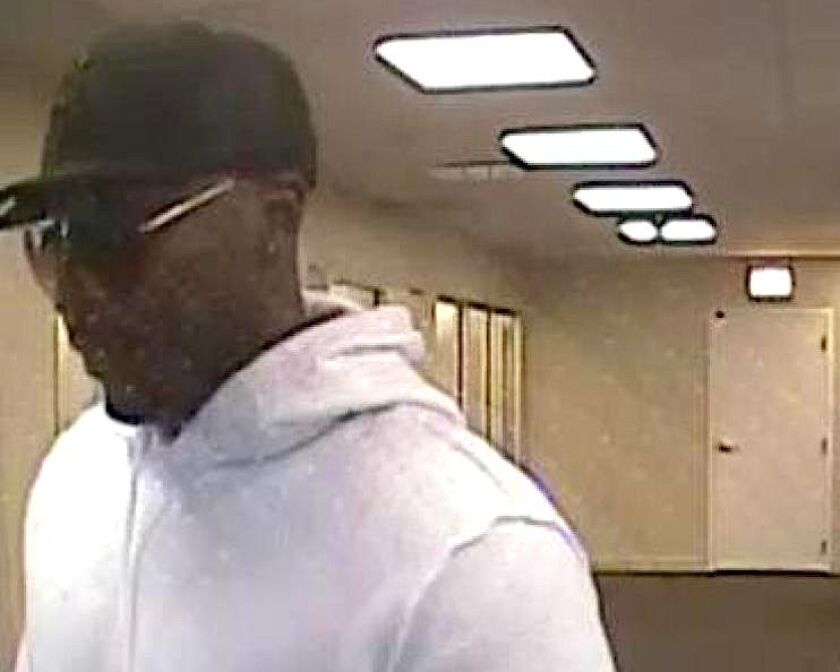 The FBI says this surveillance photo shows a man robbing a US Bank branch in Berwyn on Sept. 25, 2019.