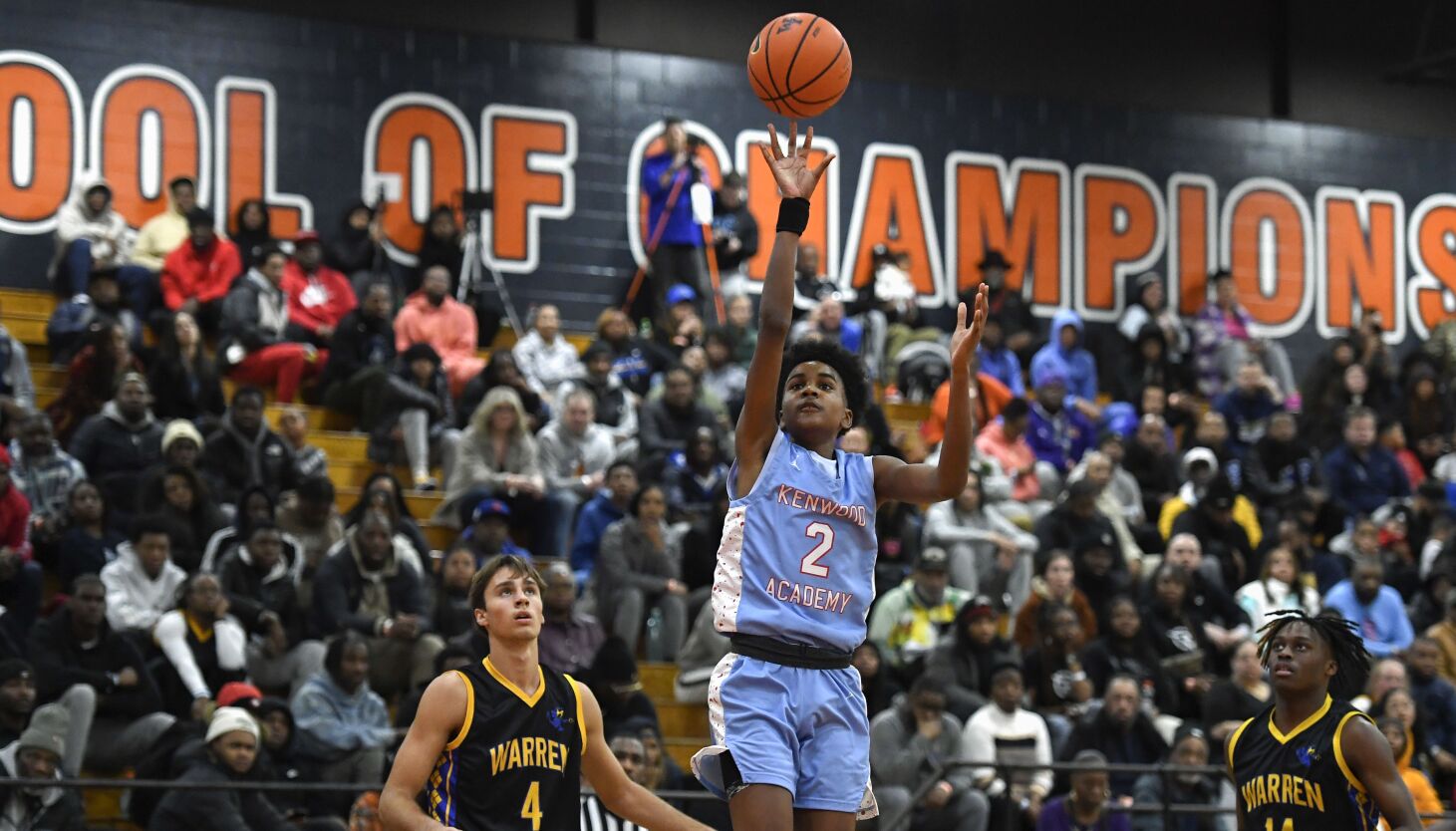 NextImg:Kenwood freshman Devin Cleveland arrives in the spotlight, breaks Warren’s 14-game winning streak