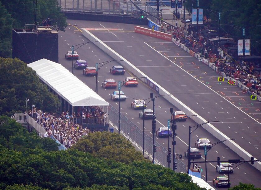 NASCAR Xfinity Series holds ‘The Loop 121’ race in Chicago, Saturday.