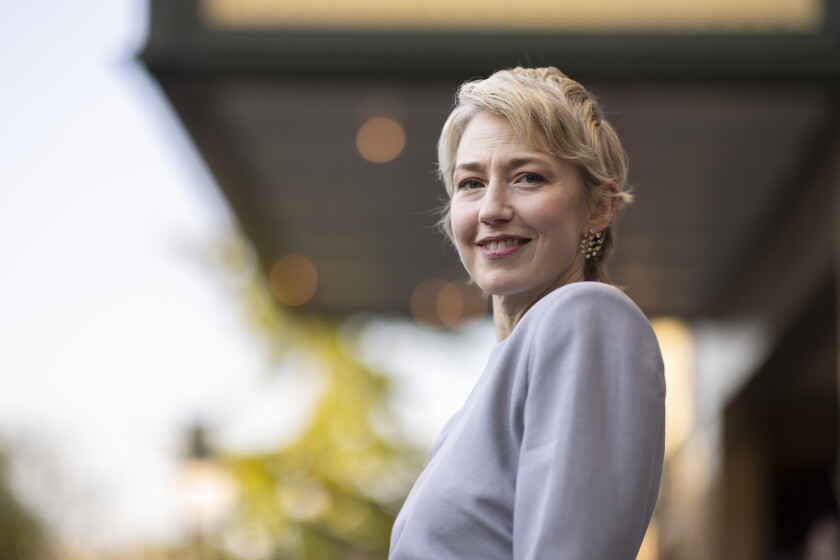 Carrie Coon, pictured here at the Chicago International Film Festival, has a knack for playing complex women across theater stages, TV roles and movies. Her latest film role casts her as a Holocaust survivor who joins a cult in Guy Nattiv’s “The Liberation."