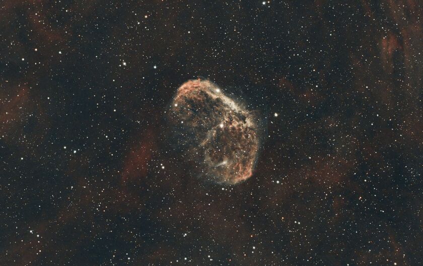 Image of the Crescent Nebula, captured by Gian Lorenzo Ferretti in University Villiage and posted on his Instagram May 18.
