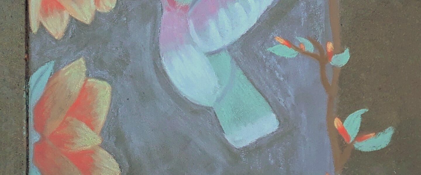 Chalk art by Gianna G., 17, a 12th-grader at East Aurora High School in Aurora.