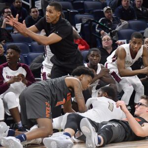 Uplift coach David Taylor calls a time out. Worsom Robinson/For the Sun-Times.