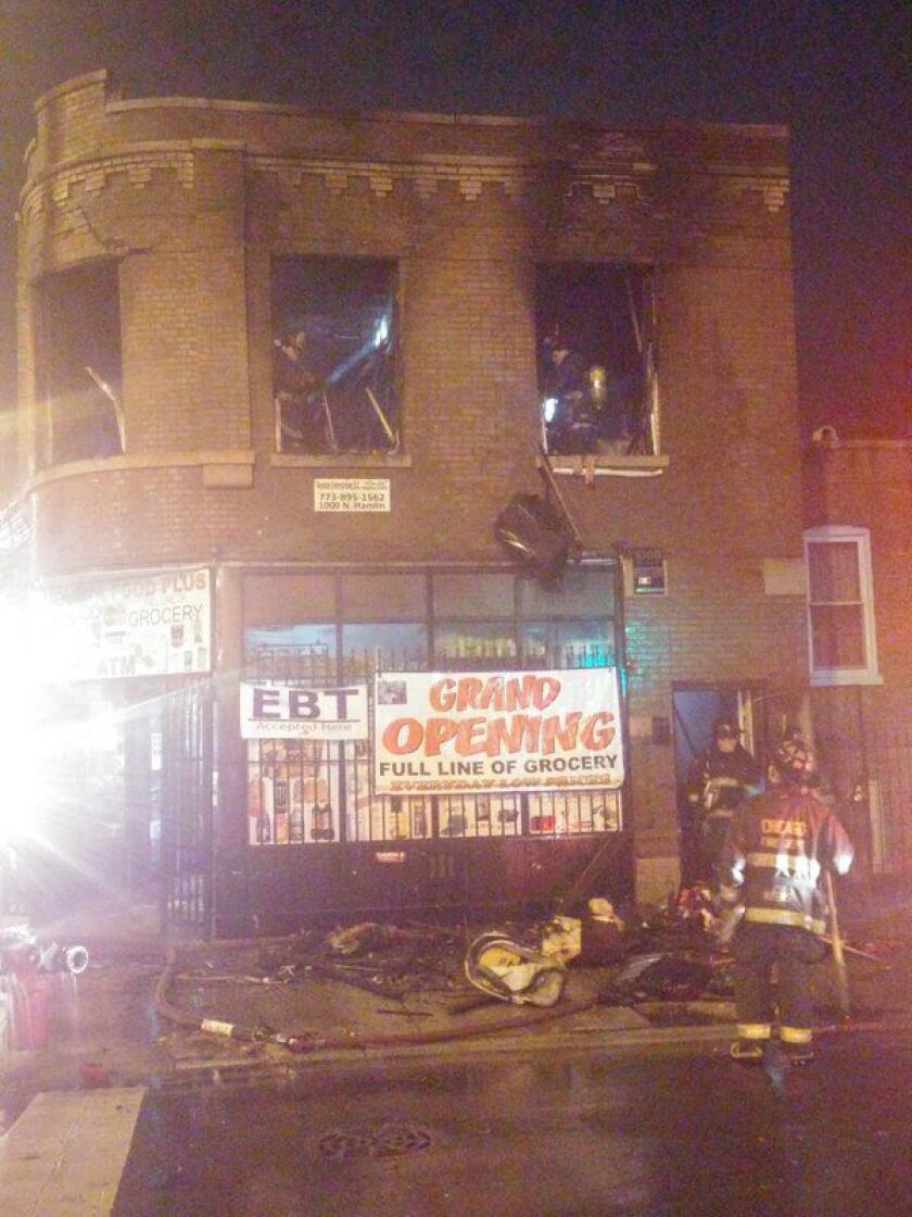 A woman was killed and a male was critically hurt in a fire early Wednesday in the 1000 block of North Hamlin. | Fire Media Affairs