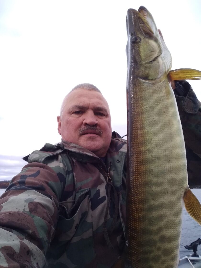 Mark Kosevich caught a good muskie from Lac Courte Oreilles. Provided photo