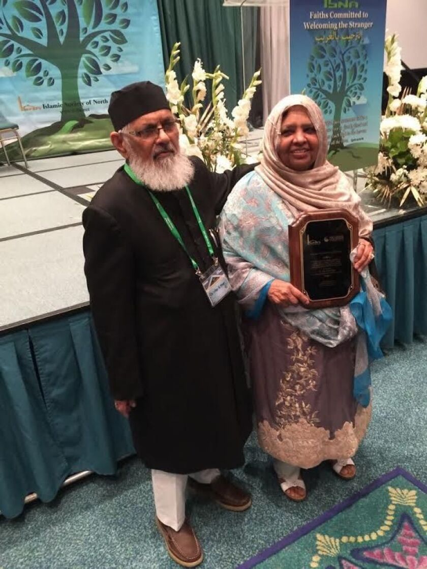 Irfan Ahmad Khan and his wife Shamim. | Provided photo