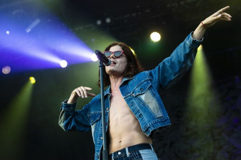 BØRNS performing at Lollapalooza, Friday, Aug. 3, 2018, in Chicago. | Tyler LaRiviere/Sun-Times