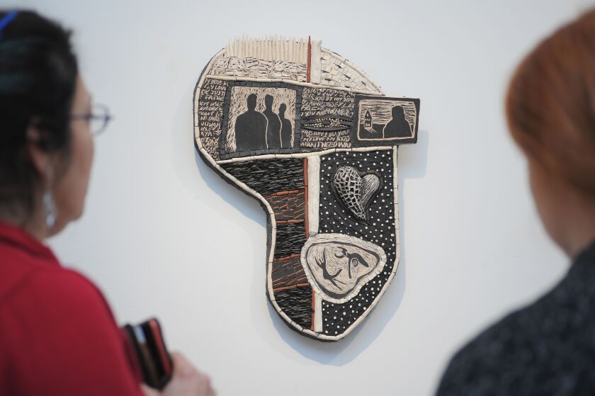 A mosaic displayed at the Chicago Mosaic School.