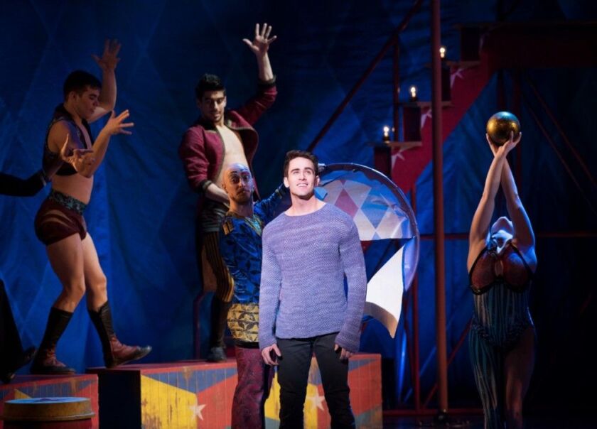 Sam Lips plays Pippin in the national touring company of the musical. (Photo: Martha Rial)