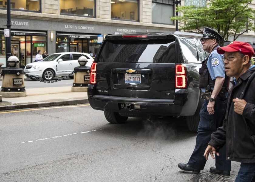 Mayor Rahm Emanuel’s motorcade