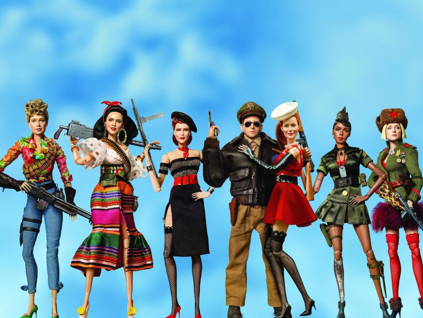 Cap’n Hogie (played with motion capture by Steve Carell) is one of the alter-ego dolls in “Welcome to Marwen.” | Universal Pictures