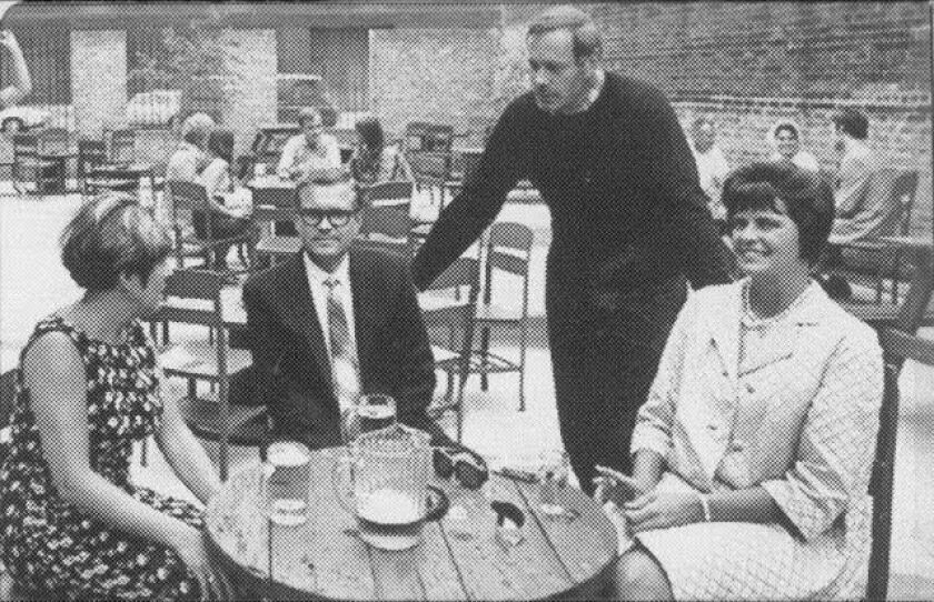 John Moody Kahoun, founder of Moody’s Pub, checking on customers in the beer garden at the restaurant, 5910 N. Broadway. | Provided photo
